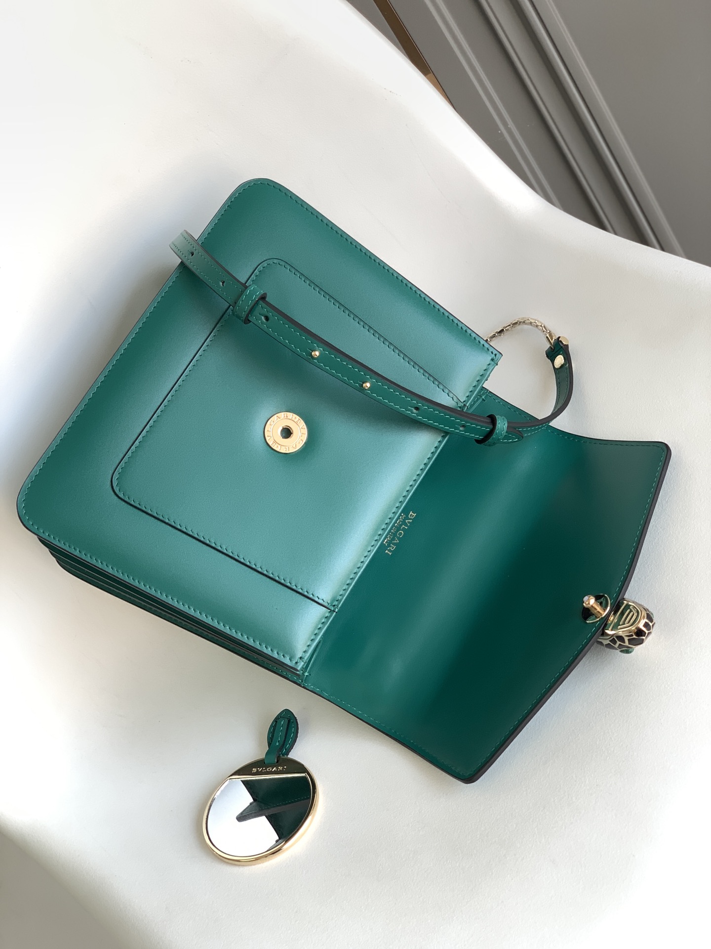 Bvlgari Serpenti Forever Medium Top Handle Green